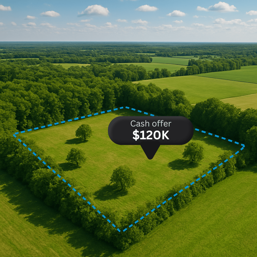 Cash offer for vacant land