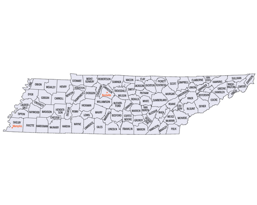 state of tennessee map of counties state of tennessee map of counties