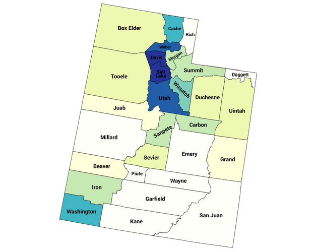 utah county map