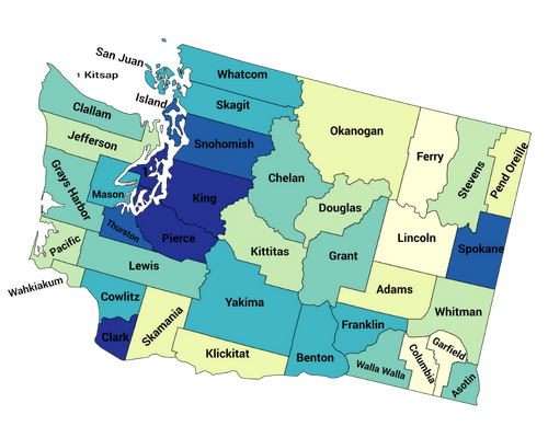 washington state map of counties washington state map of counties