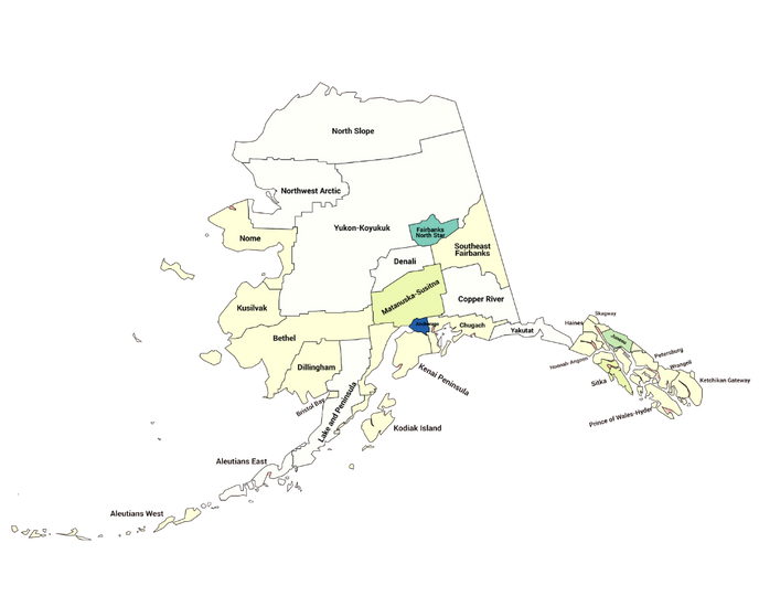 alaska borough map
