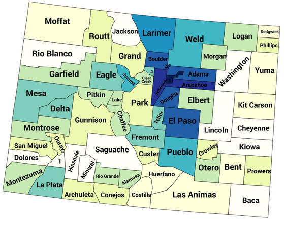 county map of colorado