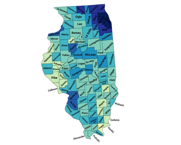 illinois county map