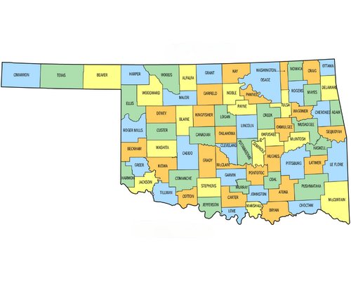 Oklahoma County Map